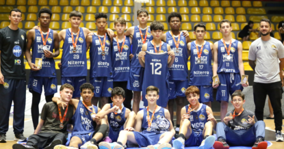 Time sub-14 do Mogi Basquete é vice-campeão da série bronze do Campeonato Paulista