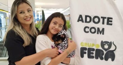 Adoção de cães e gatos acontece neste sábado no Patteo Urupema Shopping em parceria com o Grupo Fera