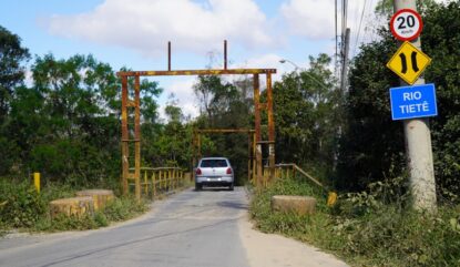 Mara Bertaiolli visita início das obras da nova Ponte da Volta Fria nesta quinta-feira (03)