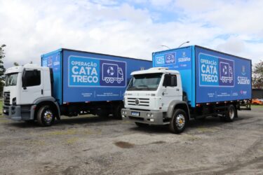 Operção ‘Cata-Treco’, em Suzano, ganha dois novos caminhões e reforça o cronograma de atividades