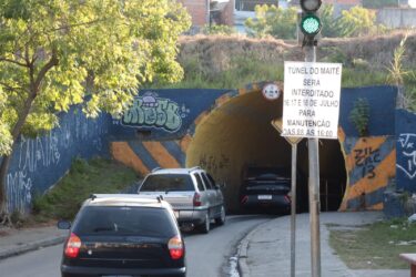 Túnel entre Jardim Maitê e Jardim Luela será interditado entre quarta e sexta para revitalização