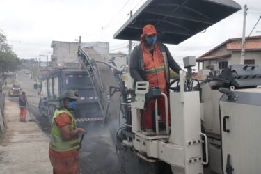 Jardim Casa Branca, em Suzano, recebe obras de recapeamento com investimento de R$ 2,14 milhões