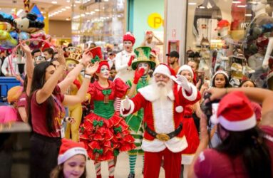 Chegada do Papai Noel no Suzano Shopping marca início da temporada de Natal com atrações gratuitas