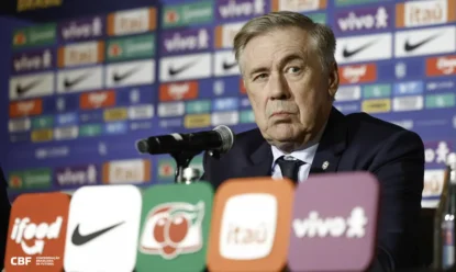 Técnico Ancelotti projeta Brasil dominante na 1ª fase da Copa do Mundo; estreia será contra Marrocos