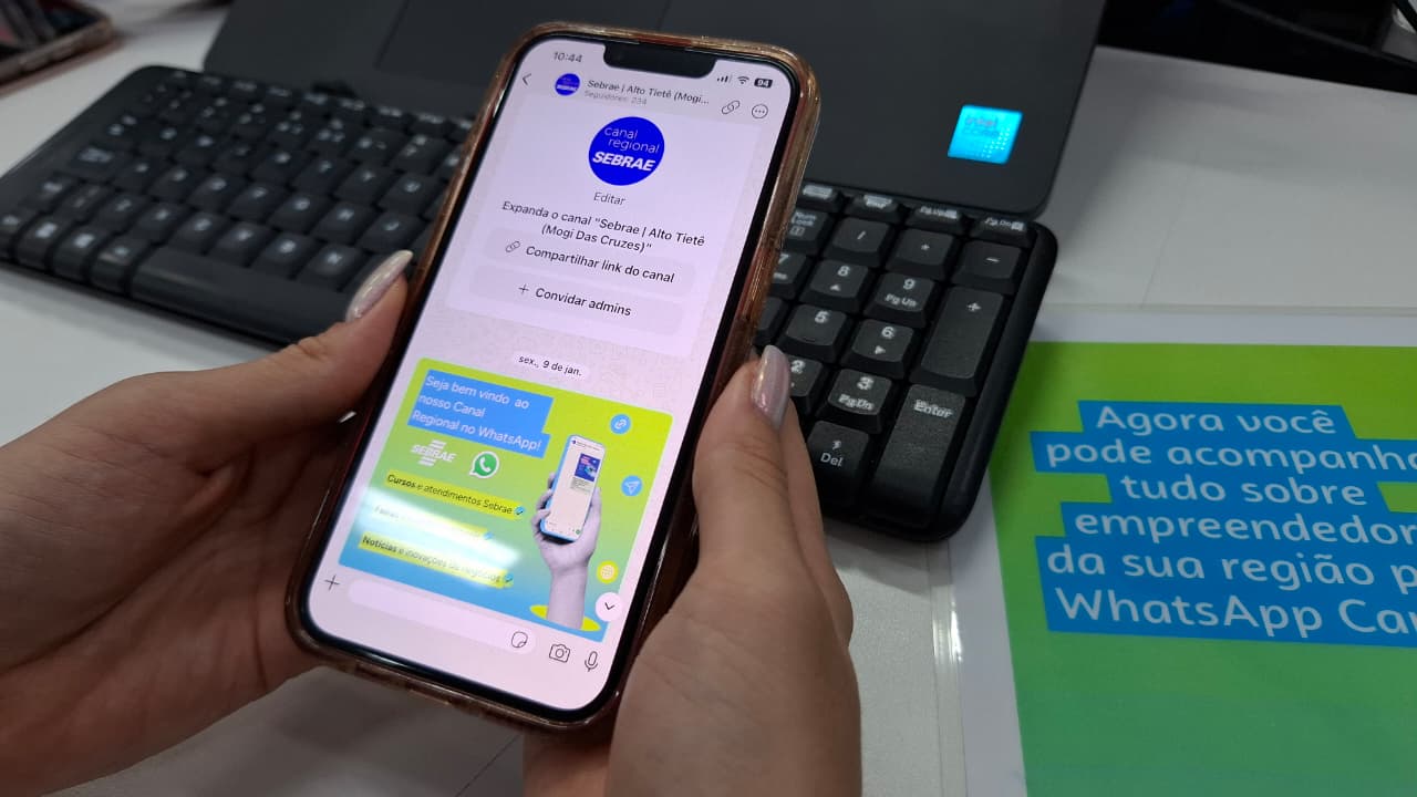 Empreendedores do Alto Tietê ganham canal oficial do  Sebrae-SP no WhatsApp