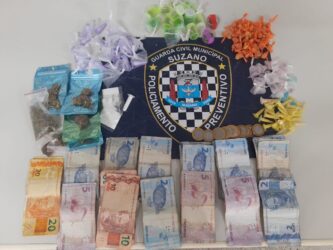 Força Patrulha da GCM de Suzano apreende cerca de 500 gramas de entorpecentes