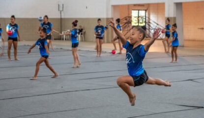 Mogi realiza seletiva de ginástica rítmica para formação de turmas no ginásio do Parque da Cidade
