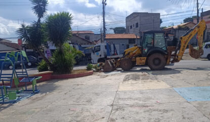 Prefeitura de Mogi reforça zeladoria com pintura, tapa-buraco e cascalhamento em várias regiões