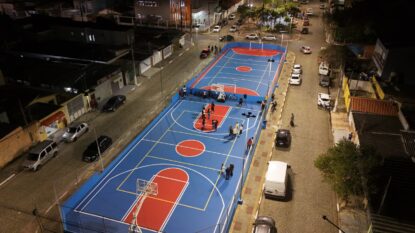 Suzano entrega revitalização do Cruzeirinho com novas quadras e espaços de lazer