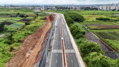 Suzano entrega novo trecho da Av. Roberto Simonsen no aniversário de 77 anos da cidade nesta quinta