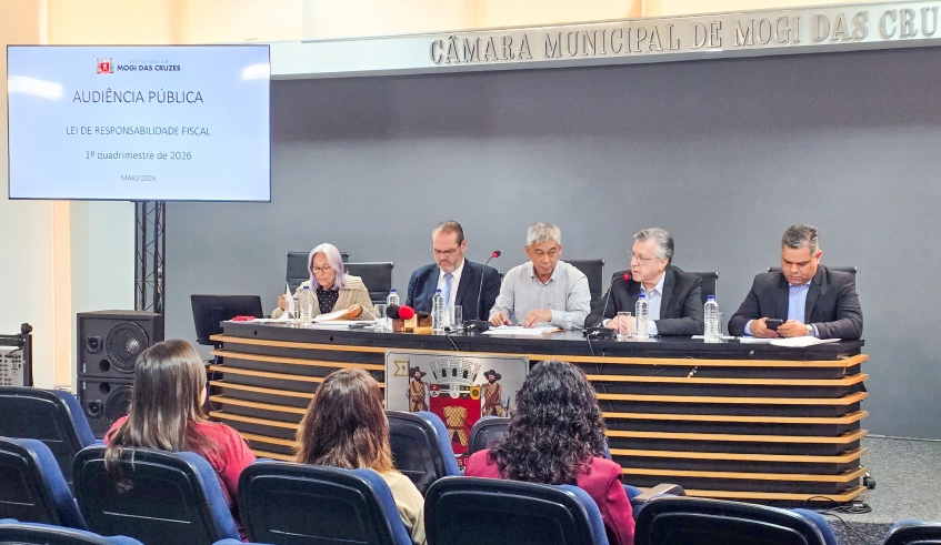 Prefeitura de Mogi fecha primeiro quadrimestre de 2026 com R$ 850,7 milhões em arrecadação