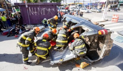 Prefeitura, Bombeiros e Samu promovem simulado de acidente com múltiplas vítimas em Jundiapeba