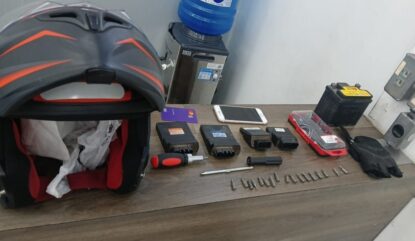 Guarda Civil Municipal prende acusado de furto de equipamentos de motocicletas em Mogi das Cruzes
