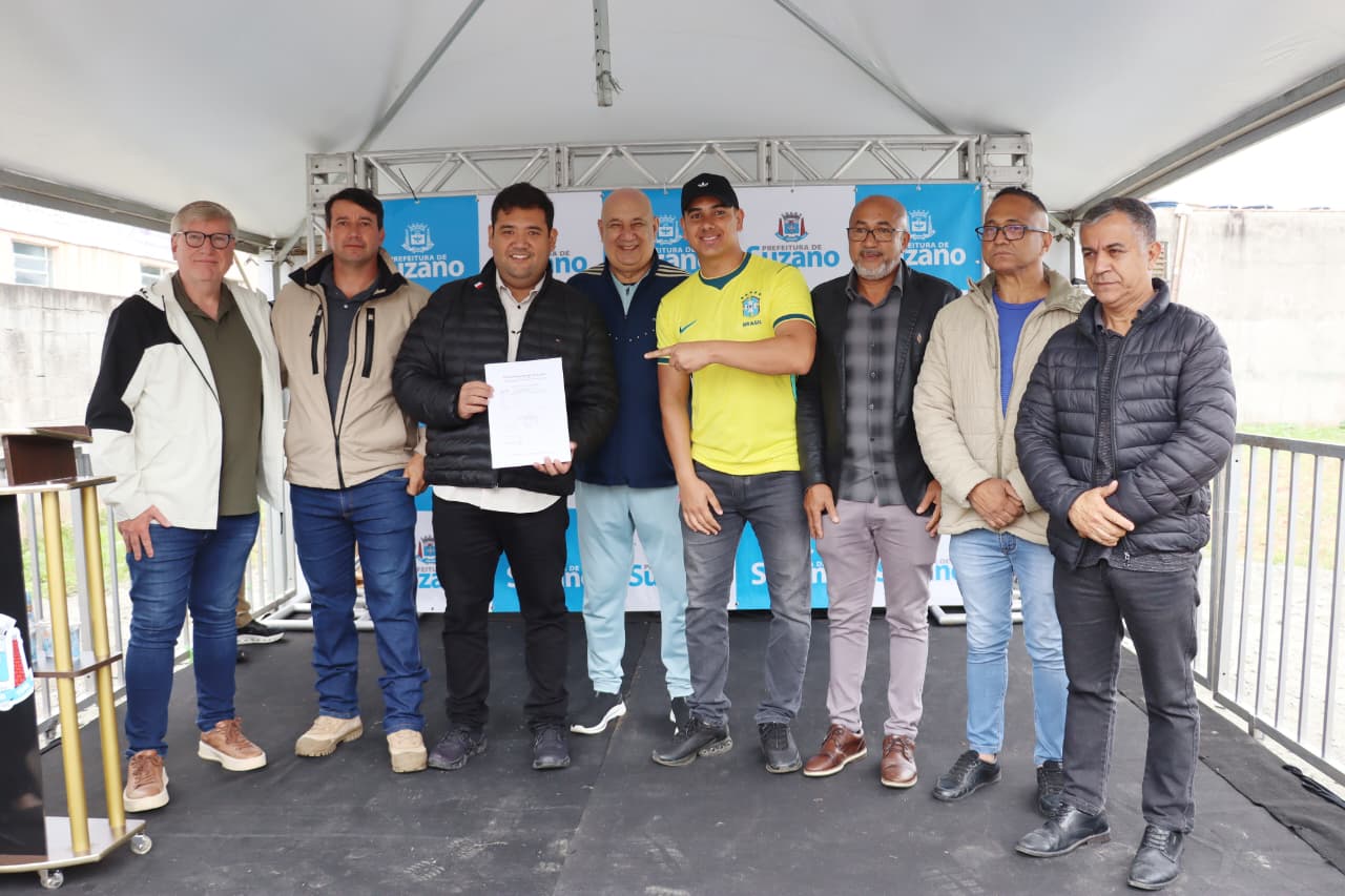 Suzano lança obra de praça na Vila Fátima com quadra esportiva, pista de skate e playground