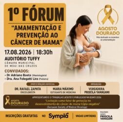 1º Fórum “Amamentação e Prevenção ao Câncer de Mama” acontece na Câmara de Mogi em 17 de agosto
