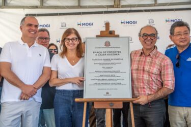 Mara Bertaiolli inaugura Praça Kaizuka, novo espaço de esporte, lazer e convivência em César