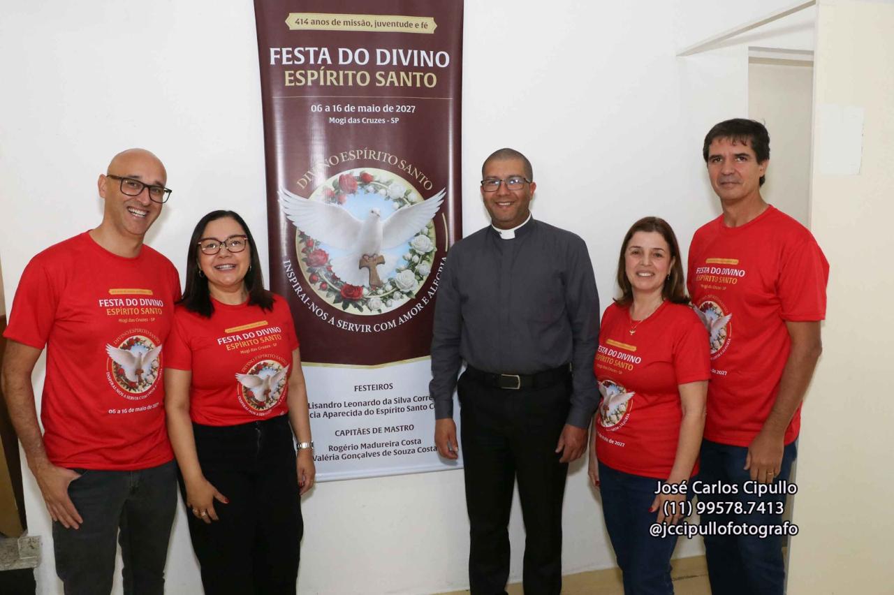 Festa do Divino Espírito Santo de Mogi 2027 terá como tema o chamado para servir com amor e alegria