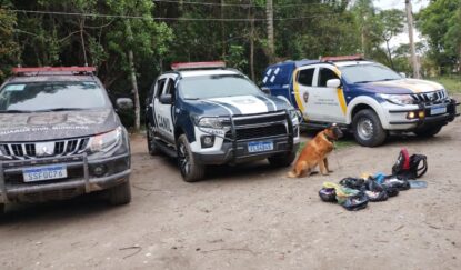 GCM apreende mais de 1,7 mil porções de drogas e recupera dois veículos em Mogi