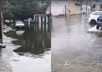 Rios Tietê e Jundiaí transbordam após fortes chuvas e provocam alagamentos em bairros de Mogi